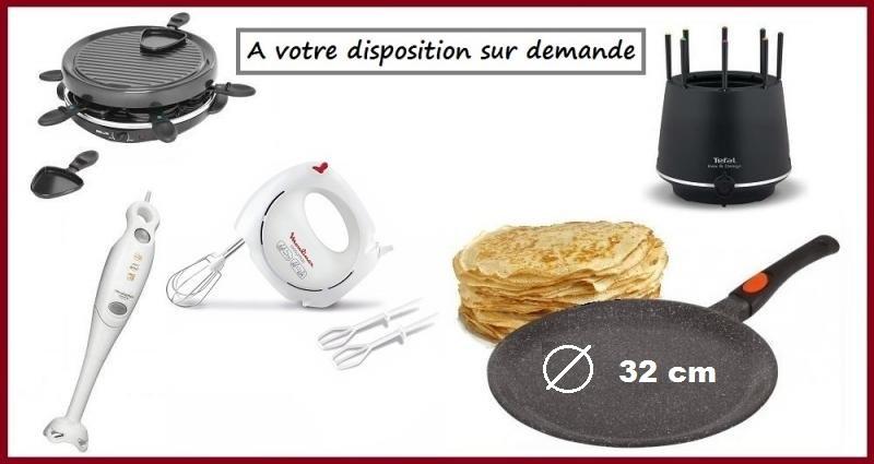 Equipement appartement orcieres